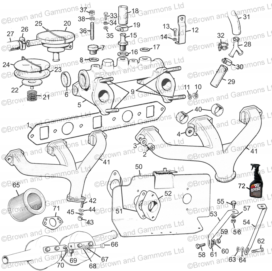 Image for 1275 Manifolds Heatshield & Air cleaner